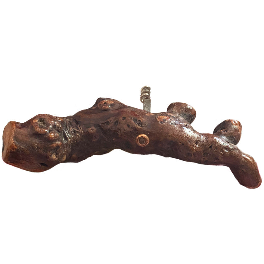 1930's Large French Laurent Siret Signed Vine Wood Corkscrew