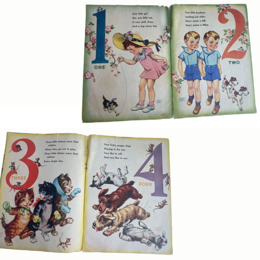 1940's Vintage Children's Counting Book
