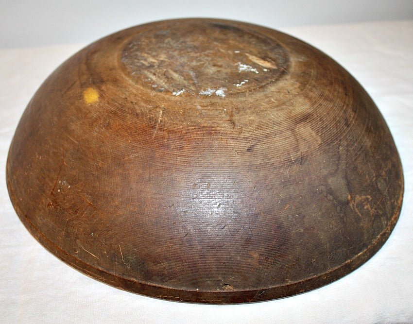 Antique Hand Made Wood Butter Bowl