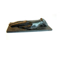 antique heavy bronze hand sculpture