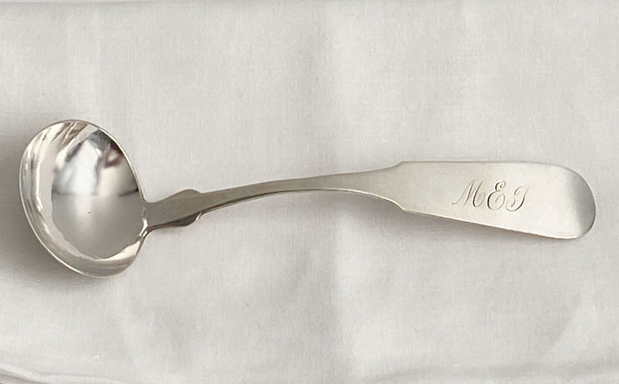 Antique Victorian Silver Sauce Ladle