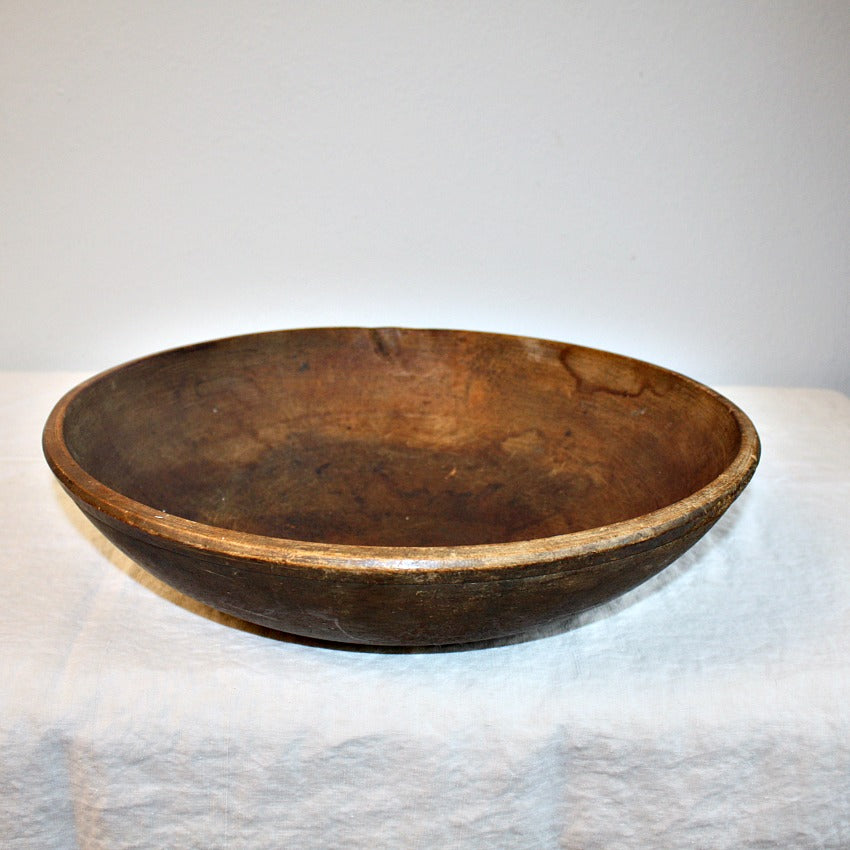 Antique Hand Made Wood Butter Bowl