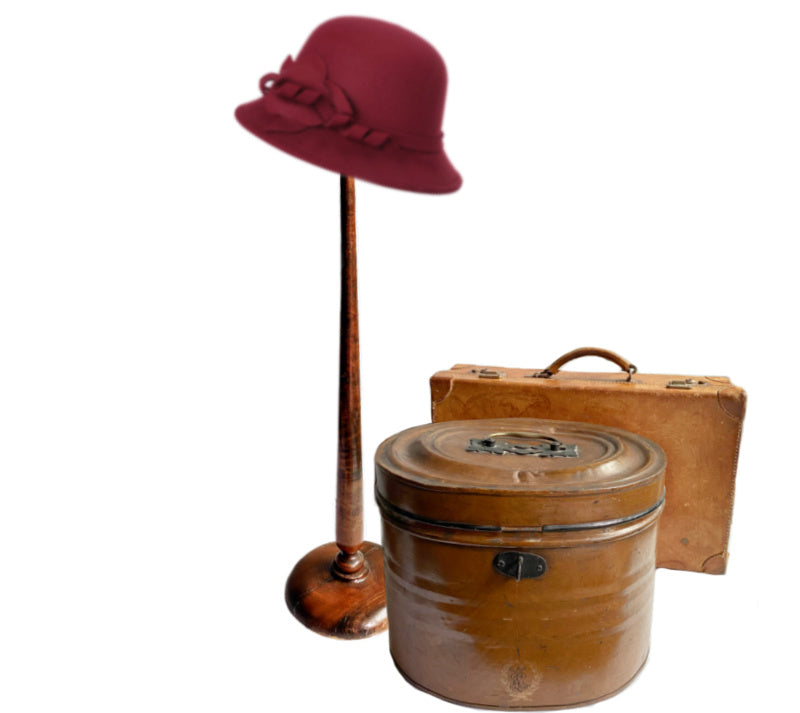 Antique 19th Century Tall Millinery Shop Display Hat Stand