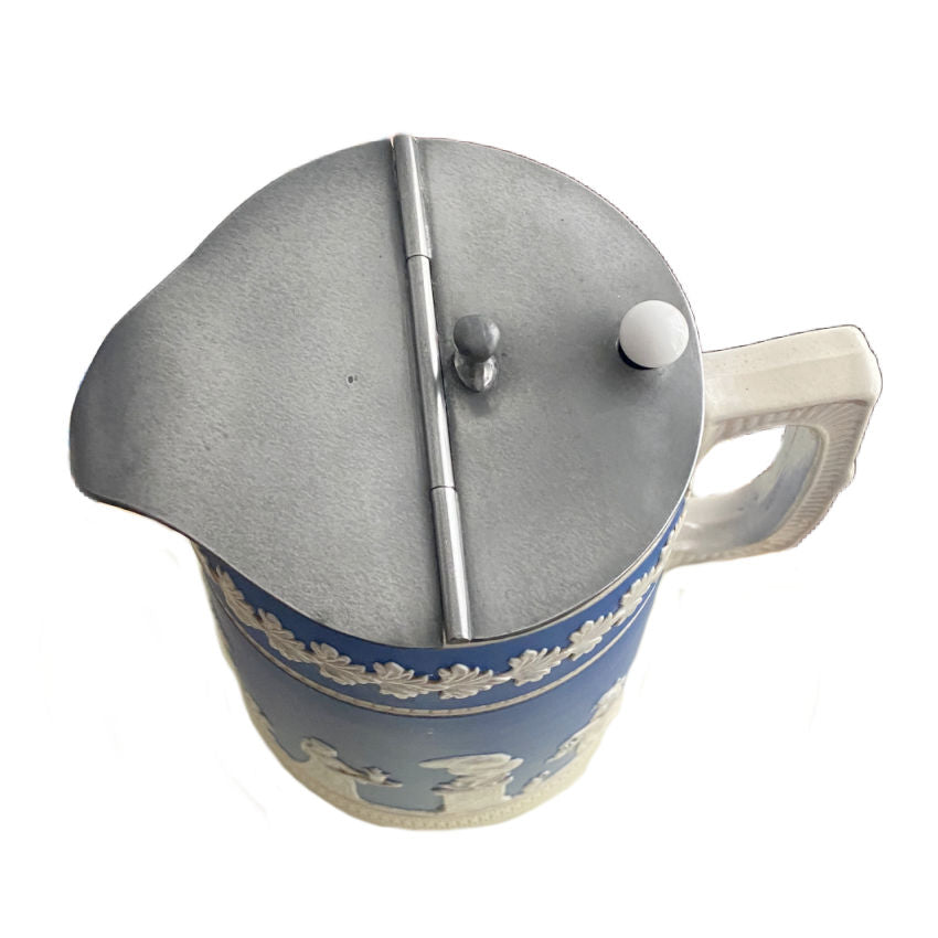 19th Century English Neoclassical Jasperware Pitcher by Copeland