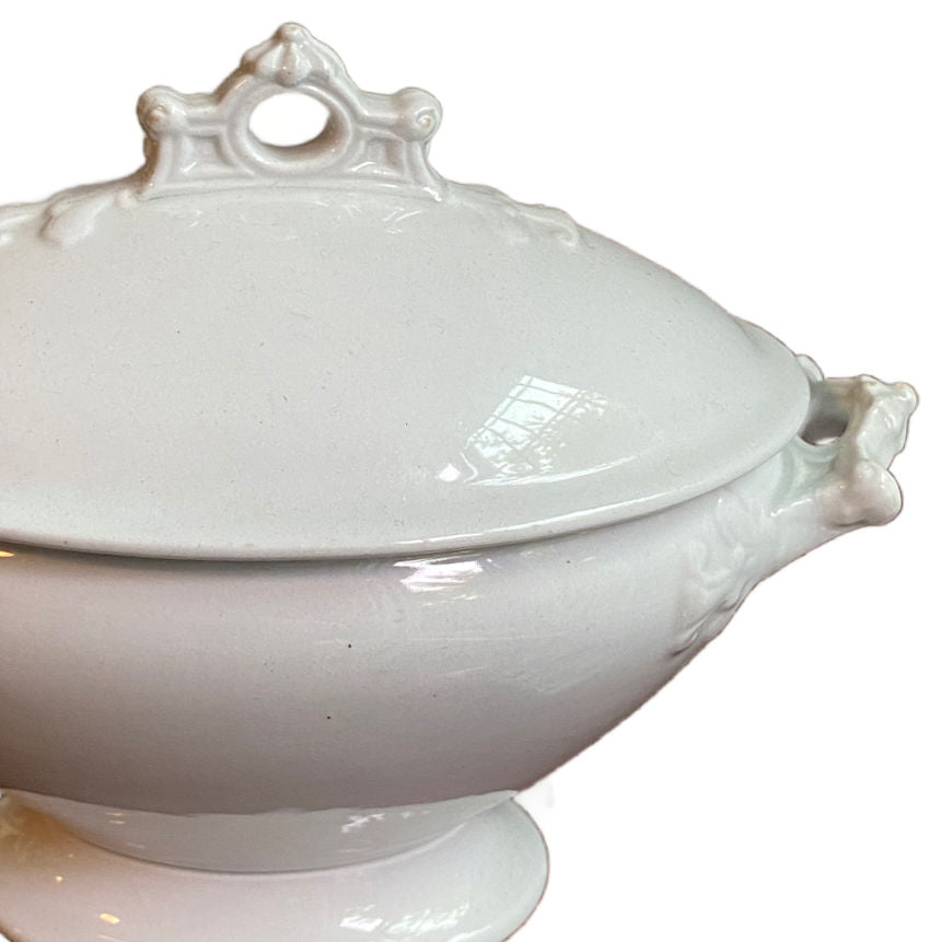 19th Century Staffordshire Ironstone Sauce Tureen
