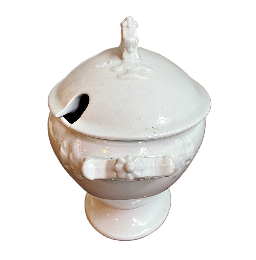 19th Century Staffordshire Ironstone Sauce Tureen