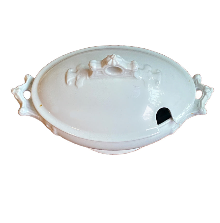 19th Century Staffordshire Ironstone Sauce Tureen
