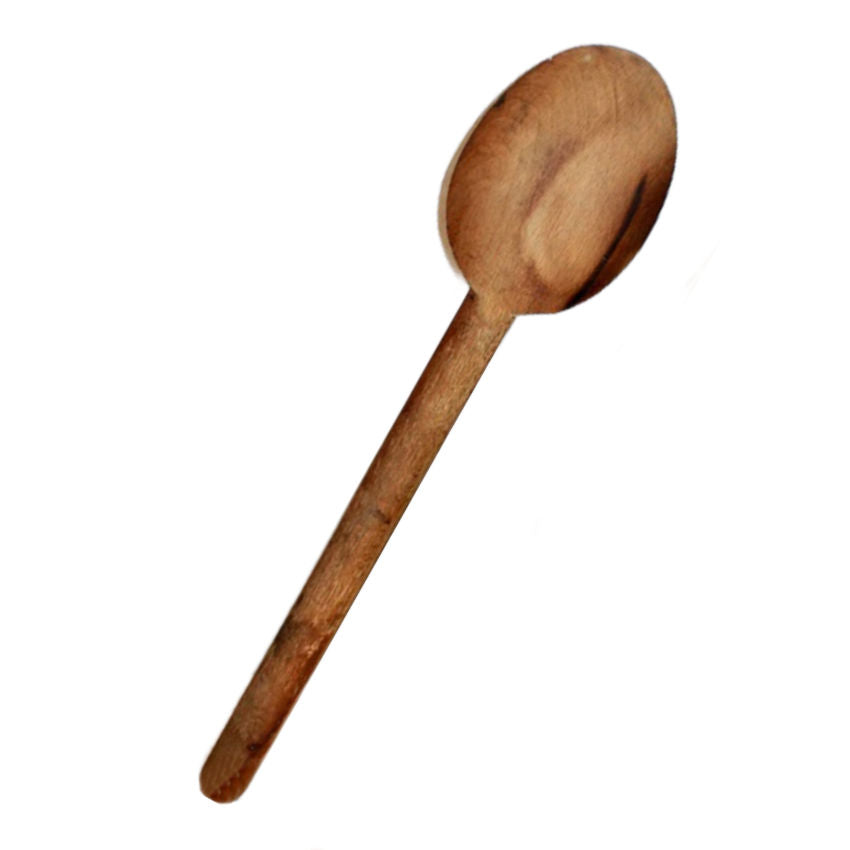 19th Century French Hand Carved Wooden Cream Ladle from Provence