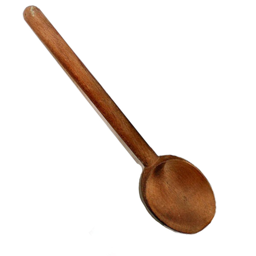 19th Century French Hand Carved Wooden Cream Ladle from Provence