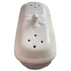 19th Century French Ironstone Razor or Toothbrush Holder with Lid & Courgette Finial-side