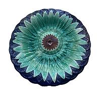 19th Century Victorian Majolica Sunflower Plate