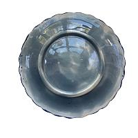 Antique Cobalt Blue and Turquoise Majolica Plate