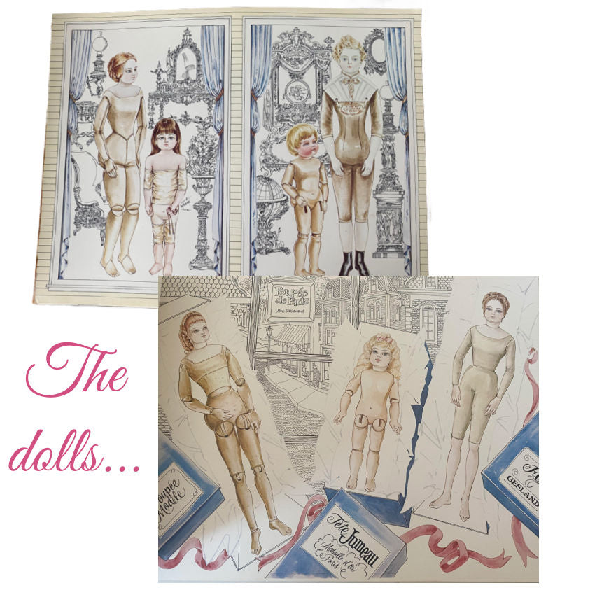 2 Uncut Vintage French Paper Doll Books by Peggy Jo Rosamond