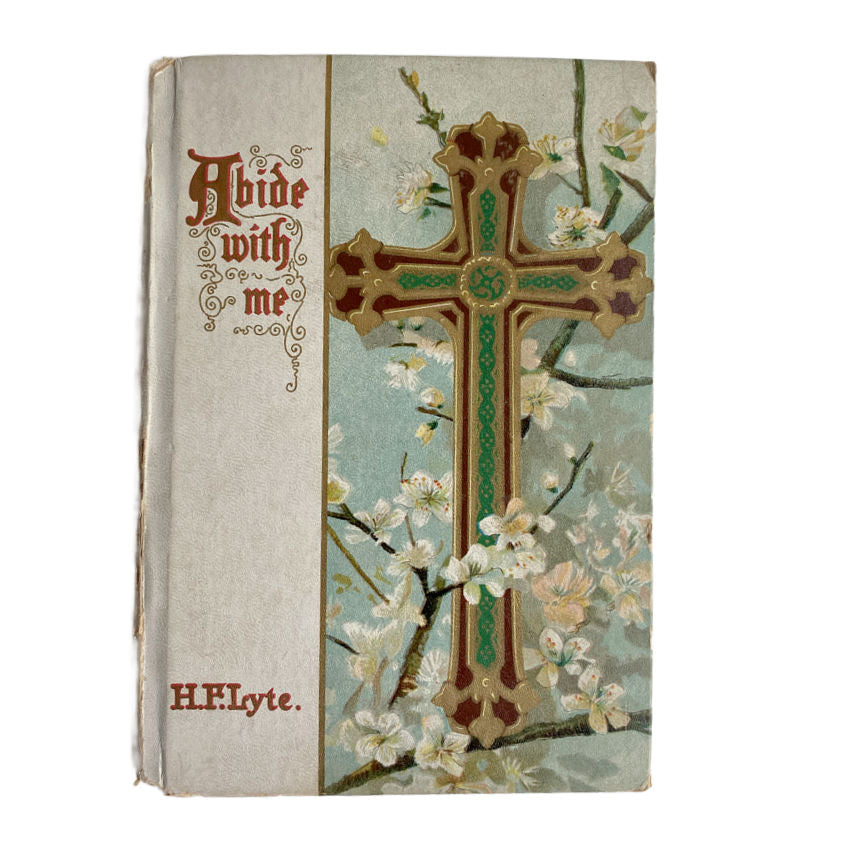 Antique Christian Book Abide with Me