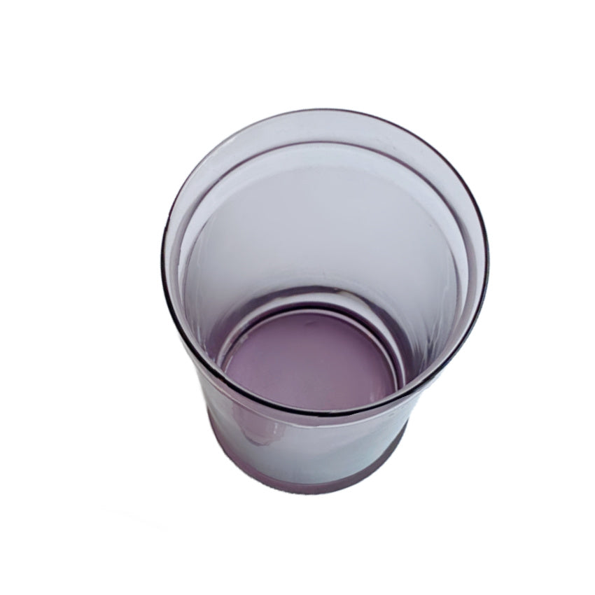 Amethyst Lavender Glass Apothecary Jar with Domed Lid – French Vanity Style Storage