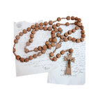 Antique French Nun's Rosary hand carved large