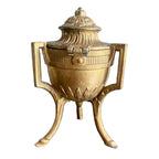 Rare 19th century French Napoleon III régule jewelry casket, numbered and finely detailed with tufted silk interior—an exceptional Grand Tour treasure.