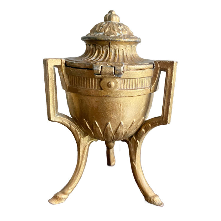 Rare 19th century French Napoleon III régule jewelry casket, numbered and finely detailed with tufted silk interior—an exceptional Grand Tour treasure.