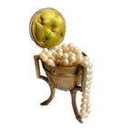 Rare 19th century French Napoleon III régule jewelry casket, numbered and finely detailed with tufted silk interior—an exceptional Grand Tour treasure.