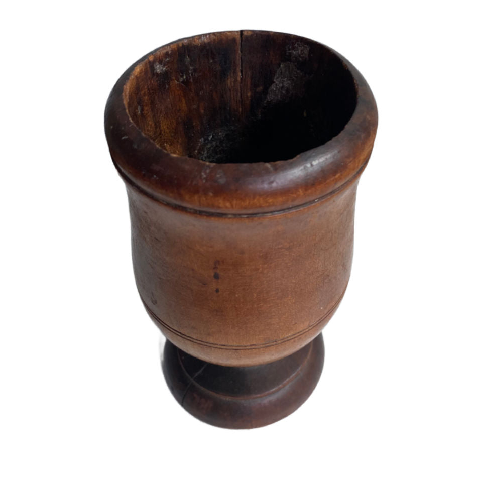 Early antique Frenfh Country Treen Trophy cup