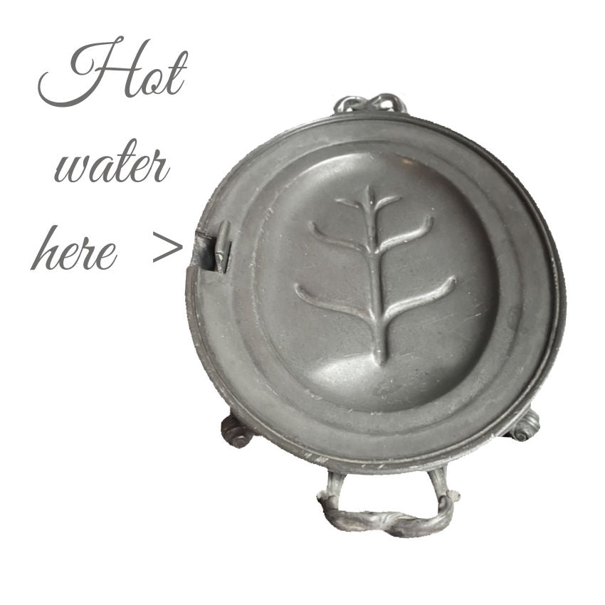 Antique Pewter Meat Warming Dish James Dixon &amp; Sons Sheffield 1845