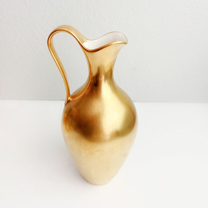 Graceful Pickard Gold Tall Pitcher 1930's