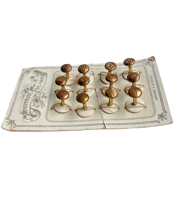 Antique buttons sample フランス　2SET レア品 Antique buttons sample フランス 2SET レア品