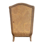 Exceptional antique French miniature sedan chair vitrine in silk and gilt, a rare display case with romantic presence for treasured keepsakes or curiosities.
