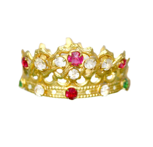 Glorious Antique French Santo's Crown, Petite Crown of Mary