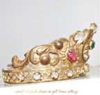 Glorious Antique French Santo's Crown, Crown of Mary, 1850's