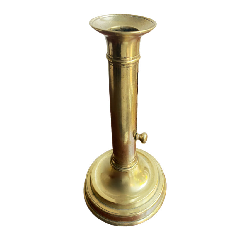 Antique Georgian English Brass Candlestick