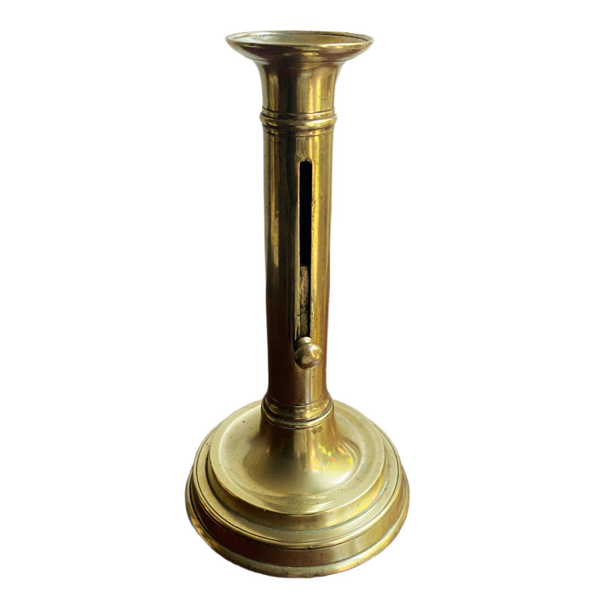 Antique Georgian English Brass Candlestick