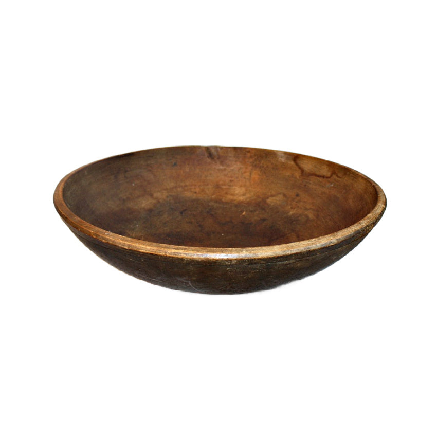 Antique Hand Made Wood Butter Bowl