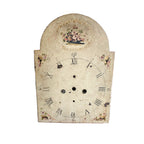 Antique Hand Painted Large Pink Roses Clock Face