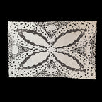 Beautiful European embroidered linen centerpiece with floral design
