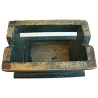 1901 date on the underside, green paint is original - patina and charm from over 100 years of loving use. Country antique-  bottom view