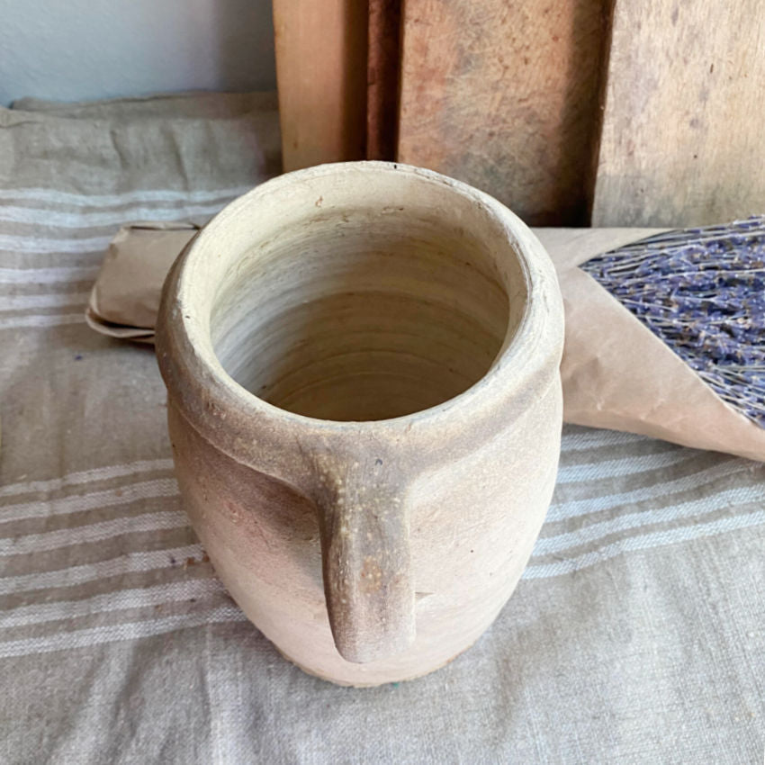 Antique Rustic French Country Confit Pot