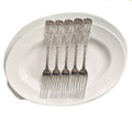 Antique Silver forks feather design