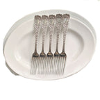 Antique Silver forks feather design