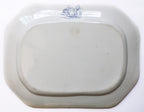 19th Century English Blue and White Ironstone Platter Belle
