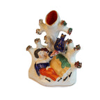 Early 19th Century Staffordshire Spill Vase With Lovers and a bird.