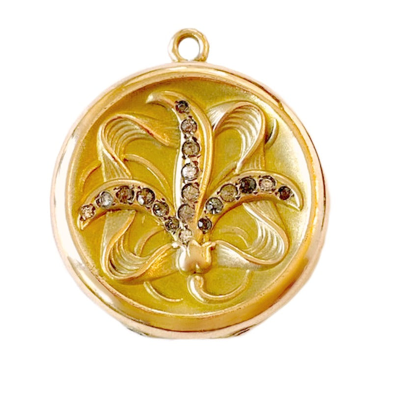 Antique Art Nouveau Lily Locket