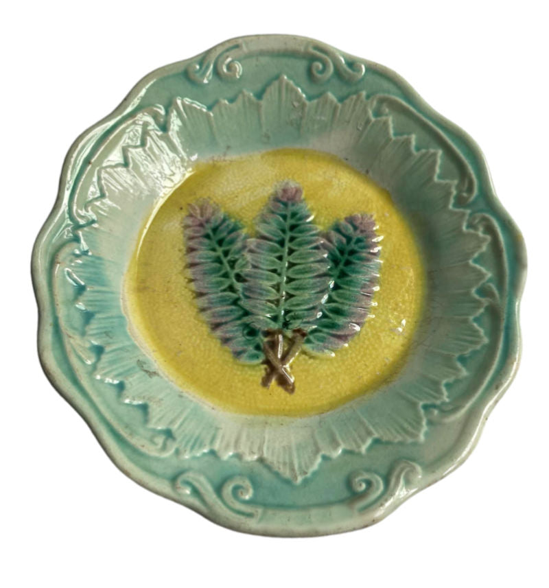 Antique Majolica Fern Bowl