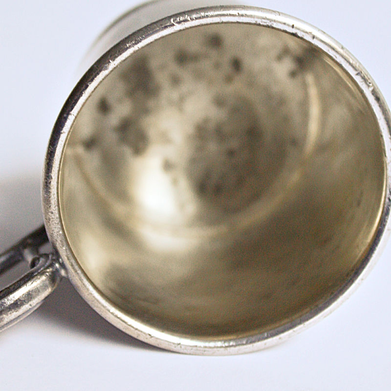 Antique Victorian Quadruple Plate Silver Child's Christening Cup M