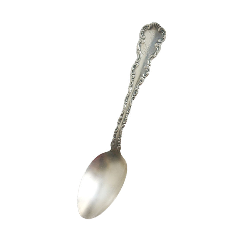 Antique Sterling Silver Five O'clock Spoon French Scrolls 1907