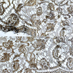 antique french lace, gold metallic lace, antique rose lace, french embroidered lace, metallic thread lace, antique textile panel, couture lace antique, french lace panel, gold embroidered lace, luxury antique textile