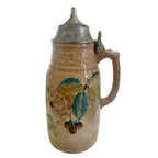 1875 Edwin Bennett majolica pitcher with raised bramble decoration