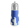 Neoclassical goddess design on antique blue jasperware sugar shaker