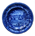 19th Century Historical Staffordshire Pearlware Plate Cannon Hall Yorkshire