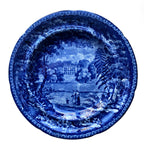 19th Century Historical Staffordshire Pearlware Plate Cannon Hall Yorkshire